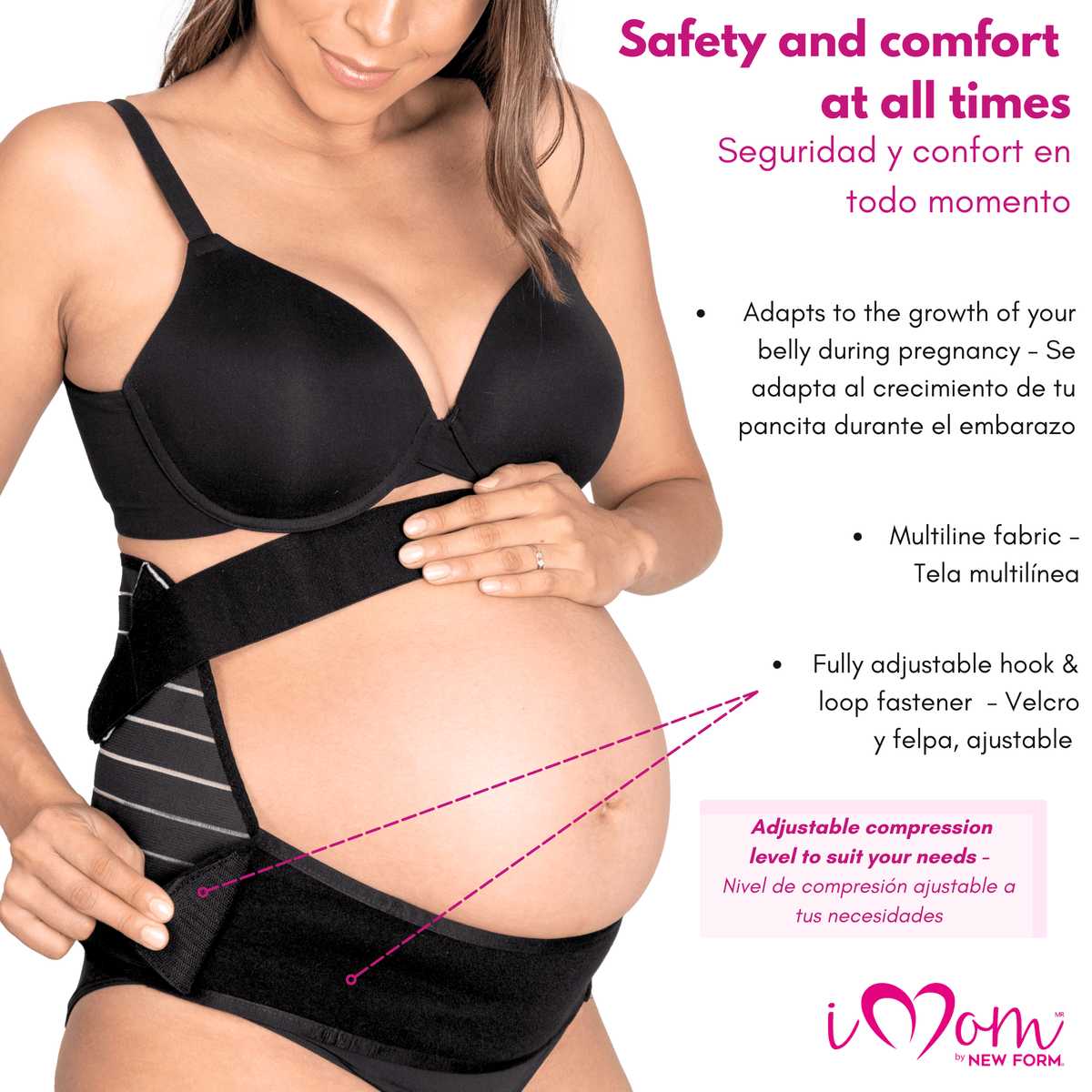 iMom Adjustable Maternity Support Belt for Pregnant Women - Sashes and More
