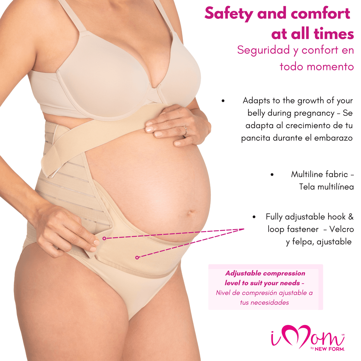 iMom Adjustable Maternity Support Belt for Pregnant Women - Sashes and More