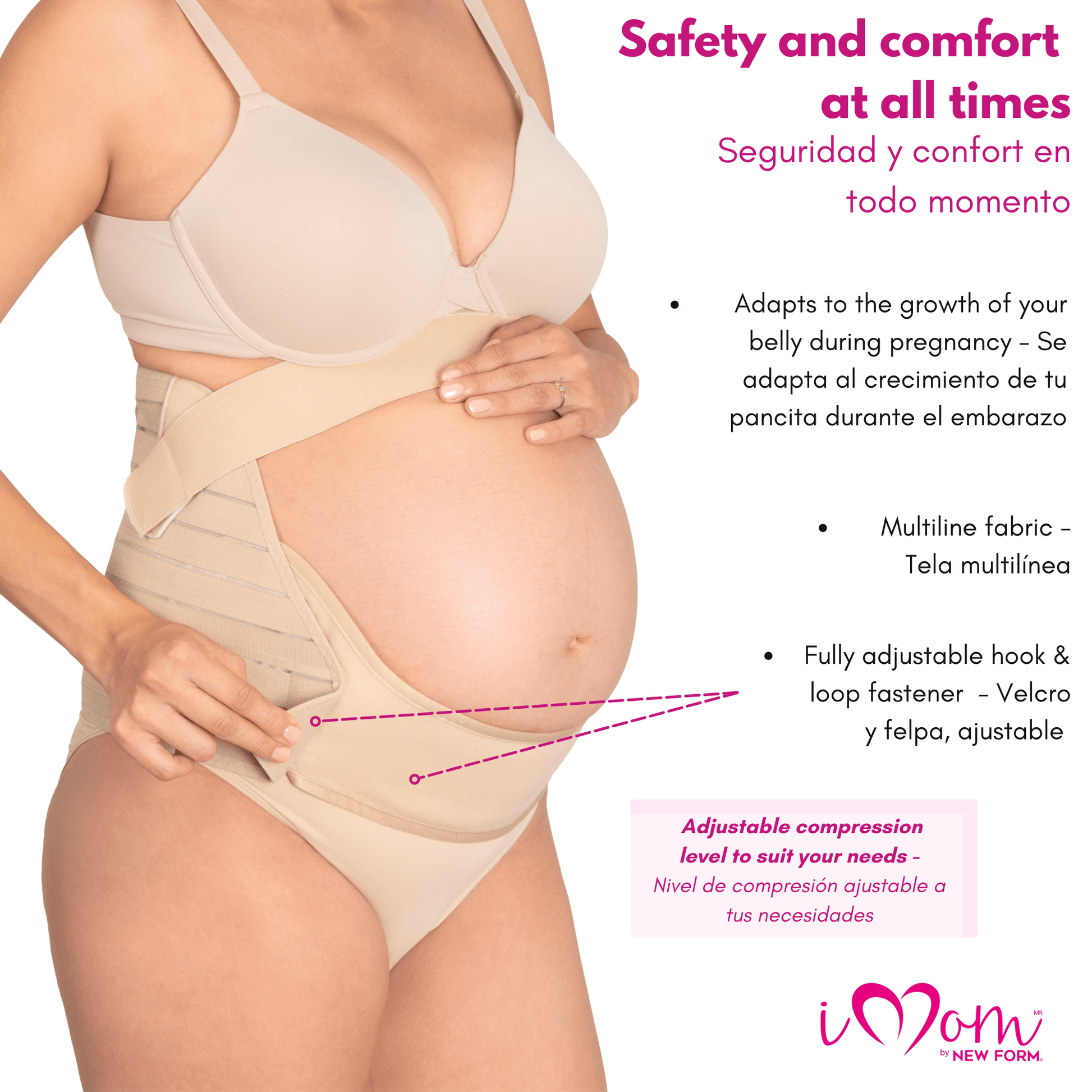 iMom Adjustable Maternity Support Belt for Pregnant Women - Sashes and More