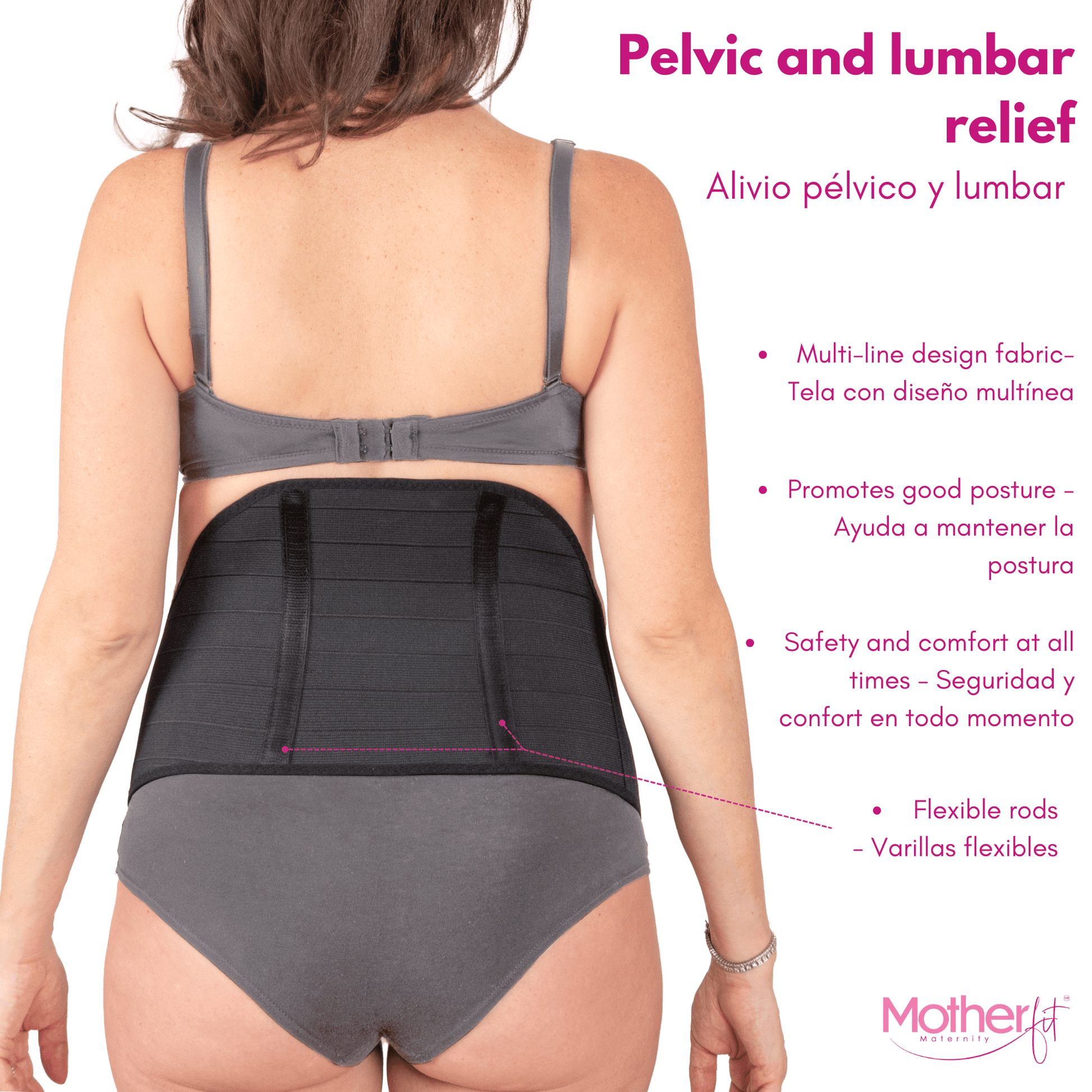 Motherfit Adjustable Maternity Belt – Belly Support | Pelvic and Lumbar Relief - Sashes and More
