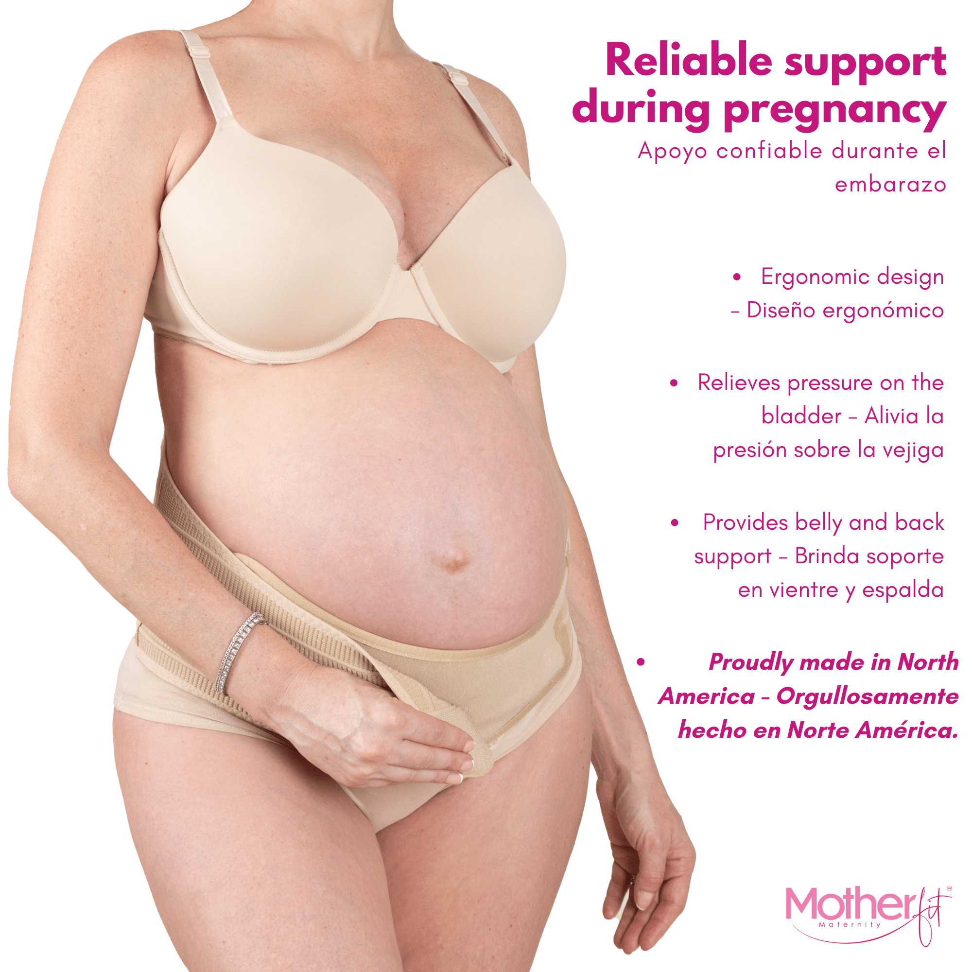 Motherfit Adjustable Maternity Belt – Belly Support | Pelvic and Lumbar Relief - Sashes and More