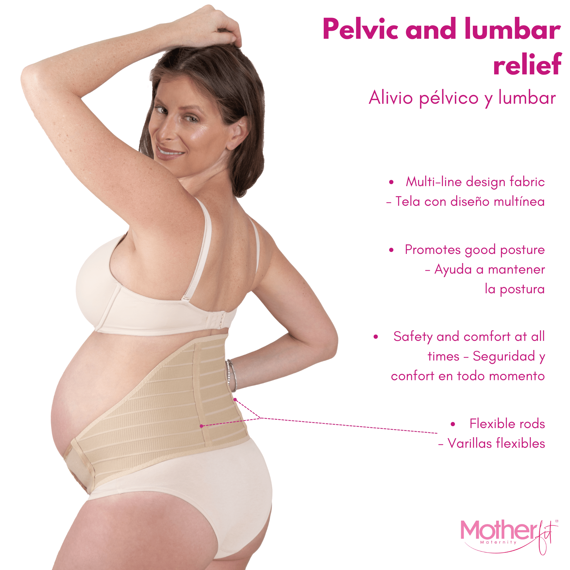 Motherfit Adjustable Maternity Belt – Belly Support | Pelvic and Lumbar Relief - Sashes and More