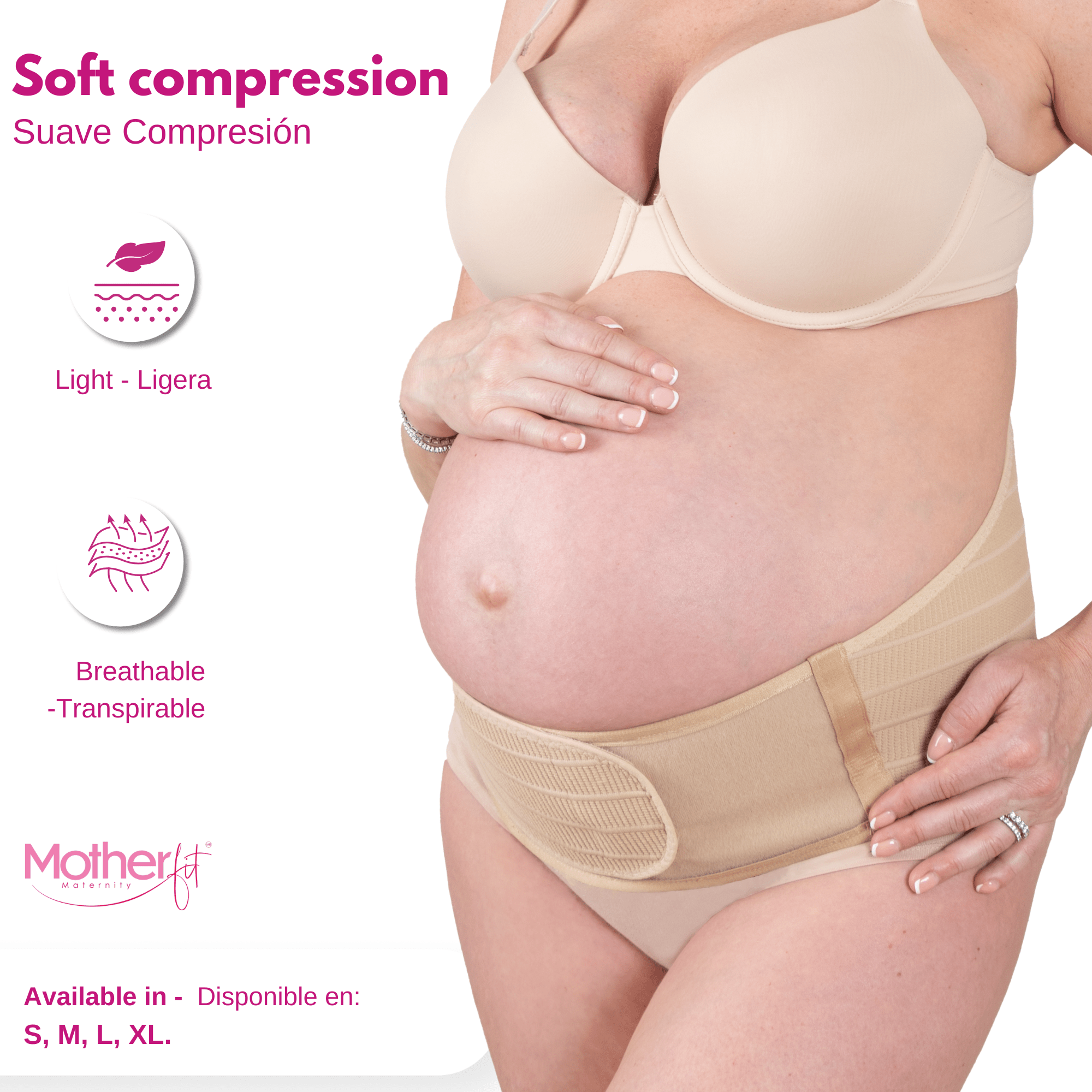 Motherfit Adjustable Maternity Belt – Belly Support | Pelvic and Lumbar Relief - Sashes and More