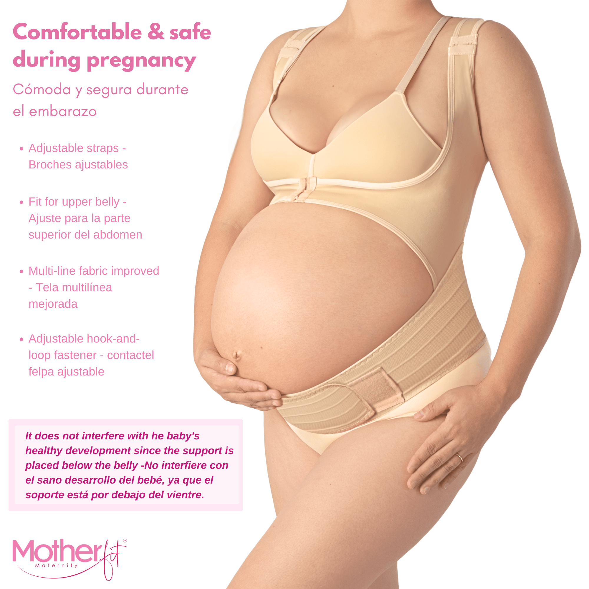Motherfit Adjustable Maternity Support Vest for Pregnant - Belly Bands for Pregnant Women - Sashes and More