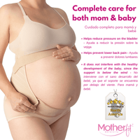 Motherfit - Maternity Belly Support Belt - Back Pain Relief - Adjustable Strap - Sashes and More