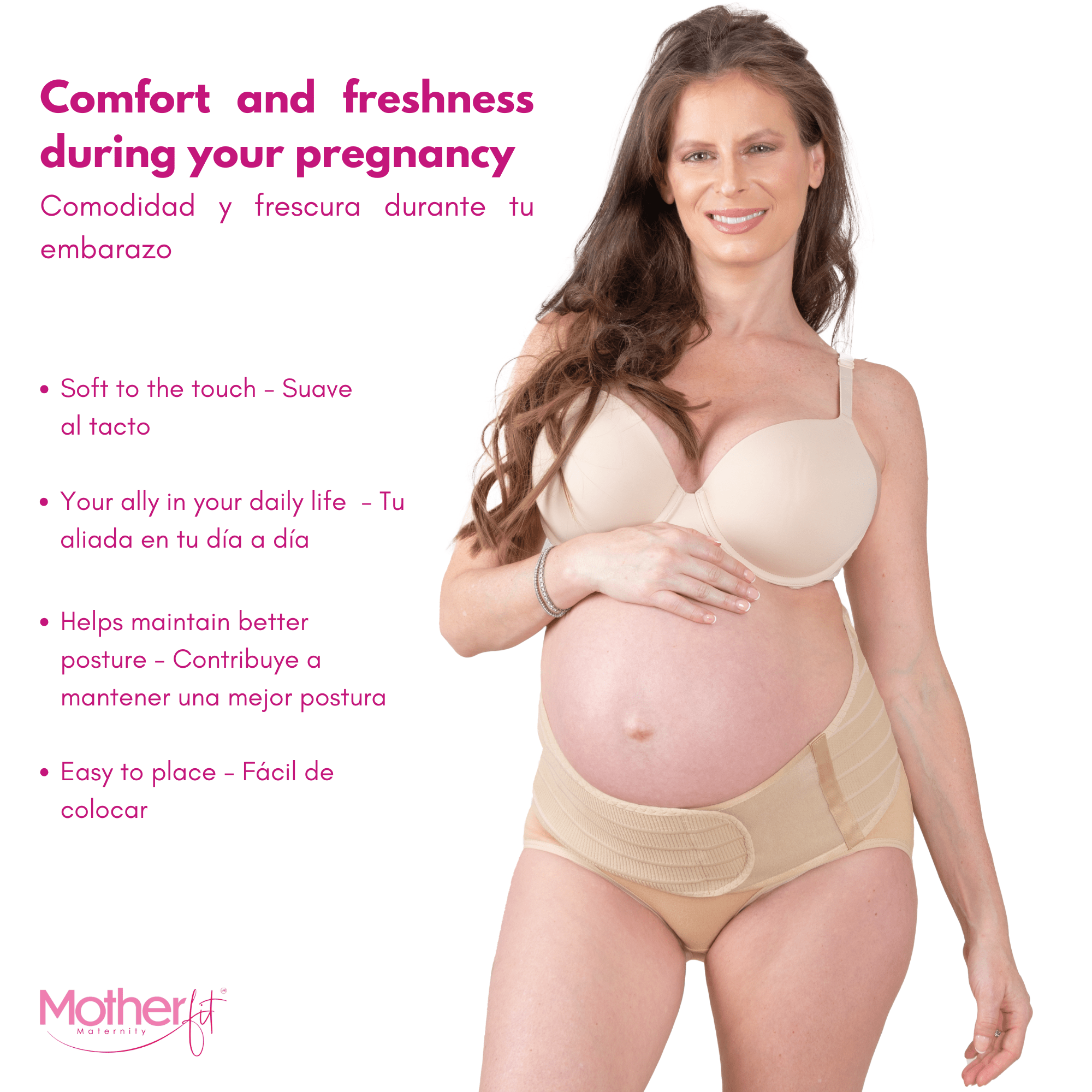 Motherfit Maternity Belt Panty – Comfort and Support During Pregnancy - Cotton Panty - Sashes and More