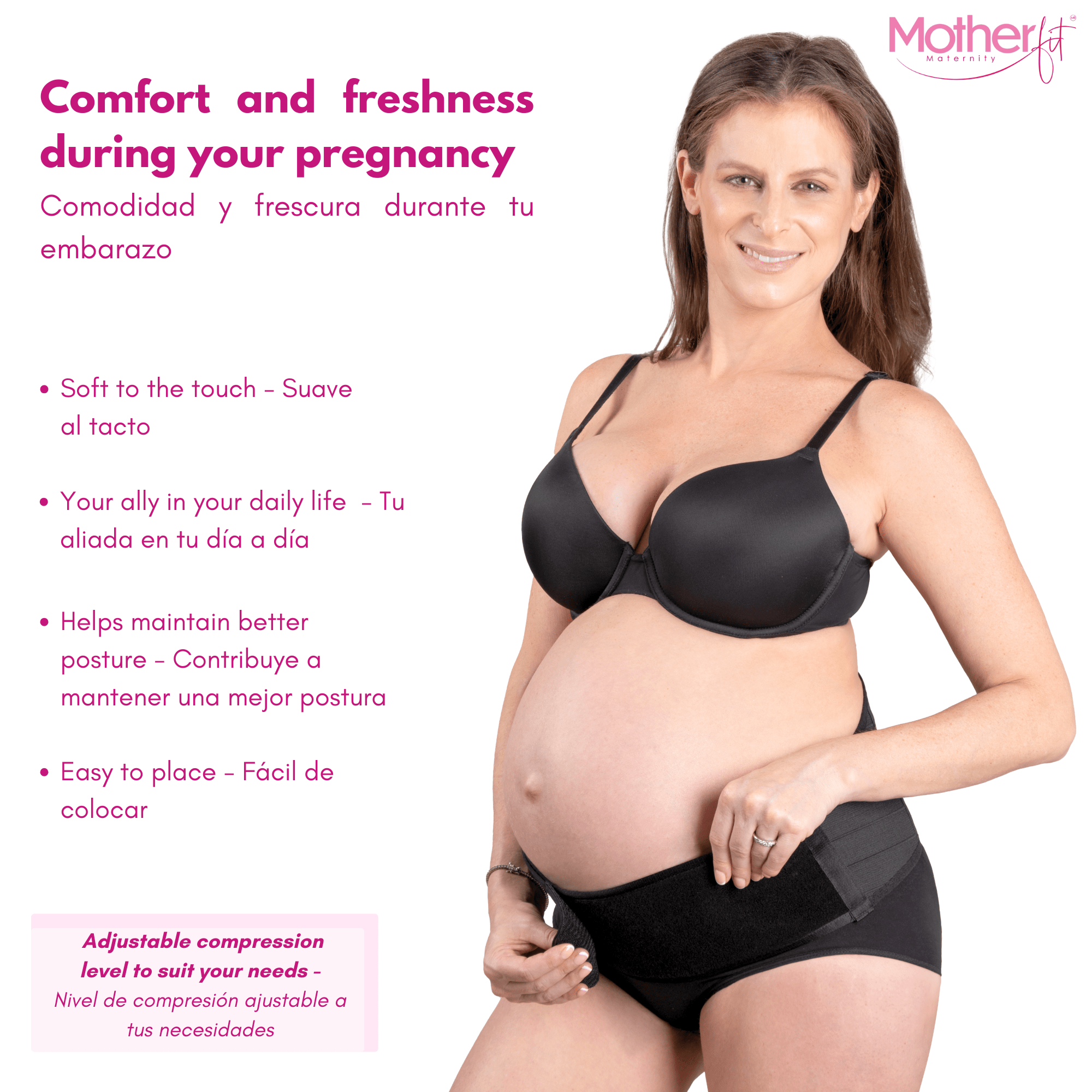 Motherfit Maternity Belt Panty – Comfort and Support During Pregnancy - Cotton Panty - Sashes and More
