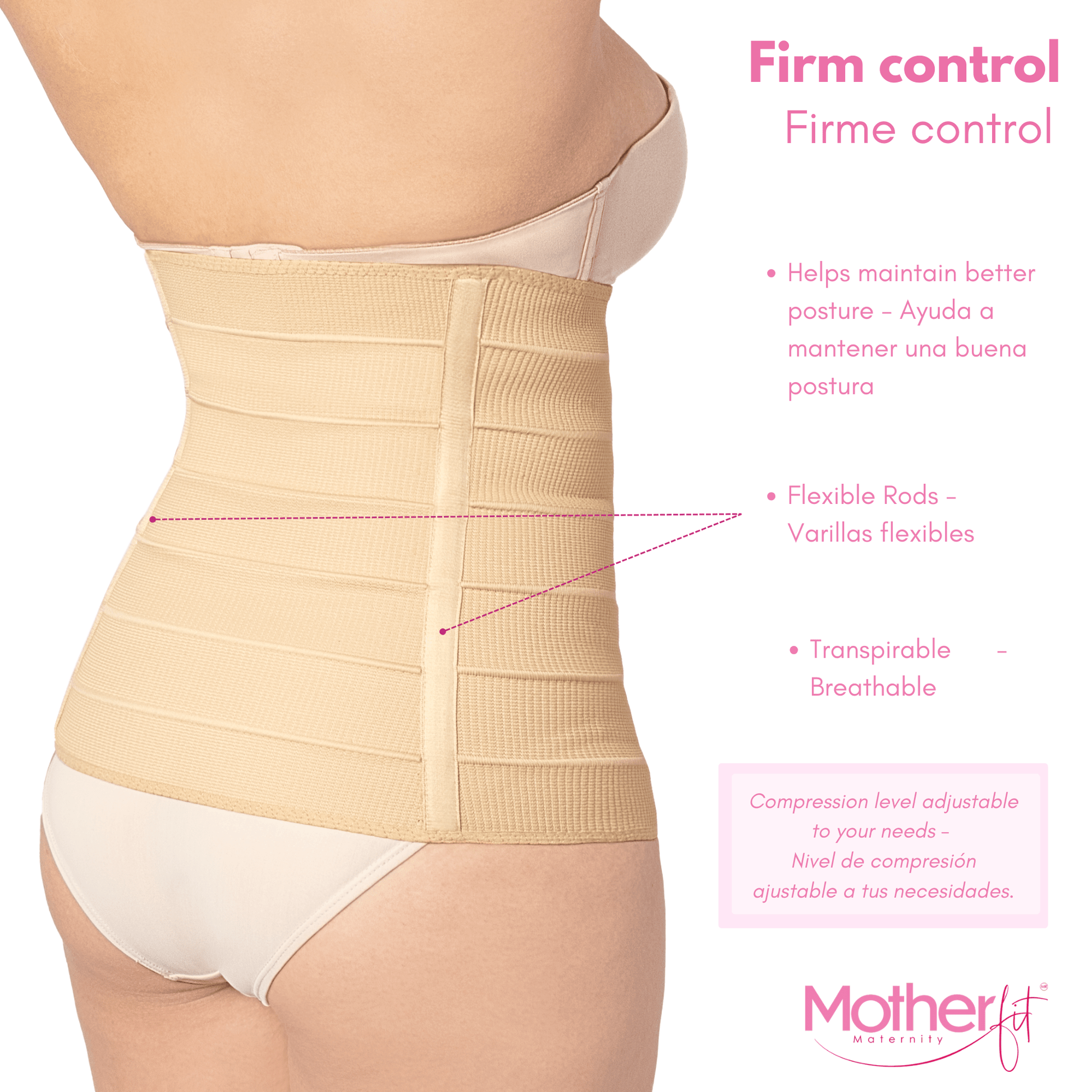 Motherfit Tummy Wrap Shapewear for Postpartum and Post Surgery Recovery - Sashes and More