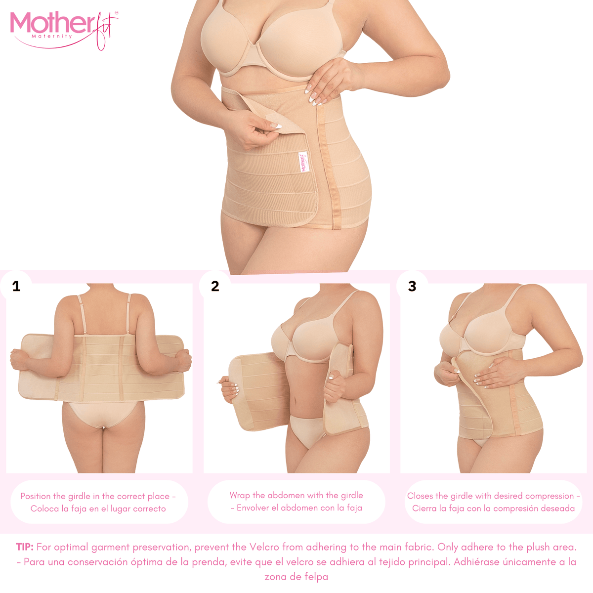 Motherfit Tummy Wrap Shapewear for Postpartum and Post Surgery Recovery - Sashes and More