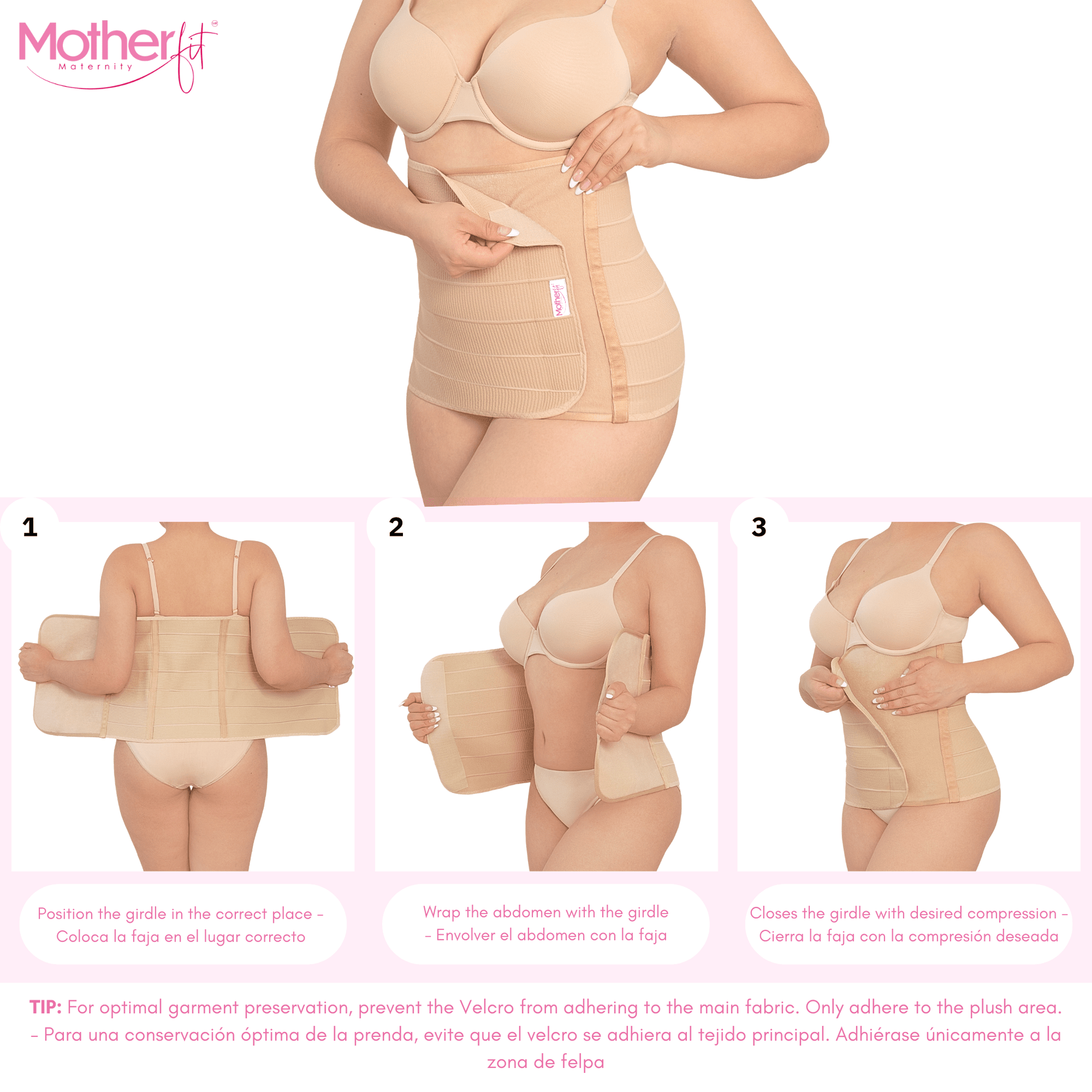 Motherfit Tummy Wrap Shapewear for Postpartum and Post Surgery Recovery - Sashes and More