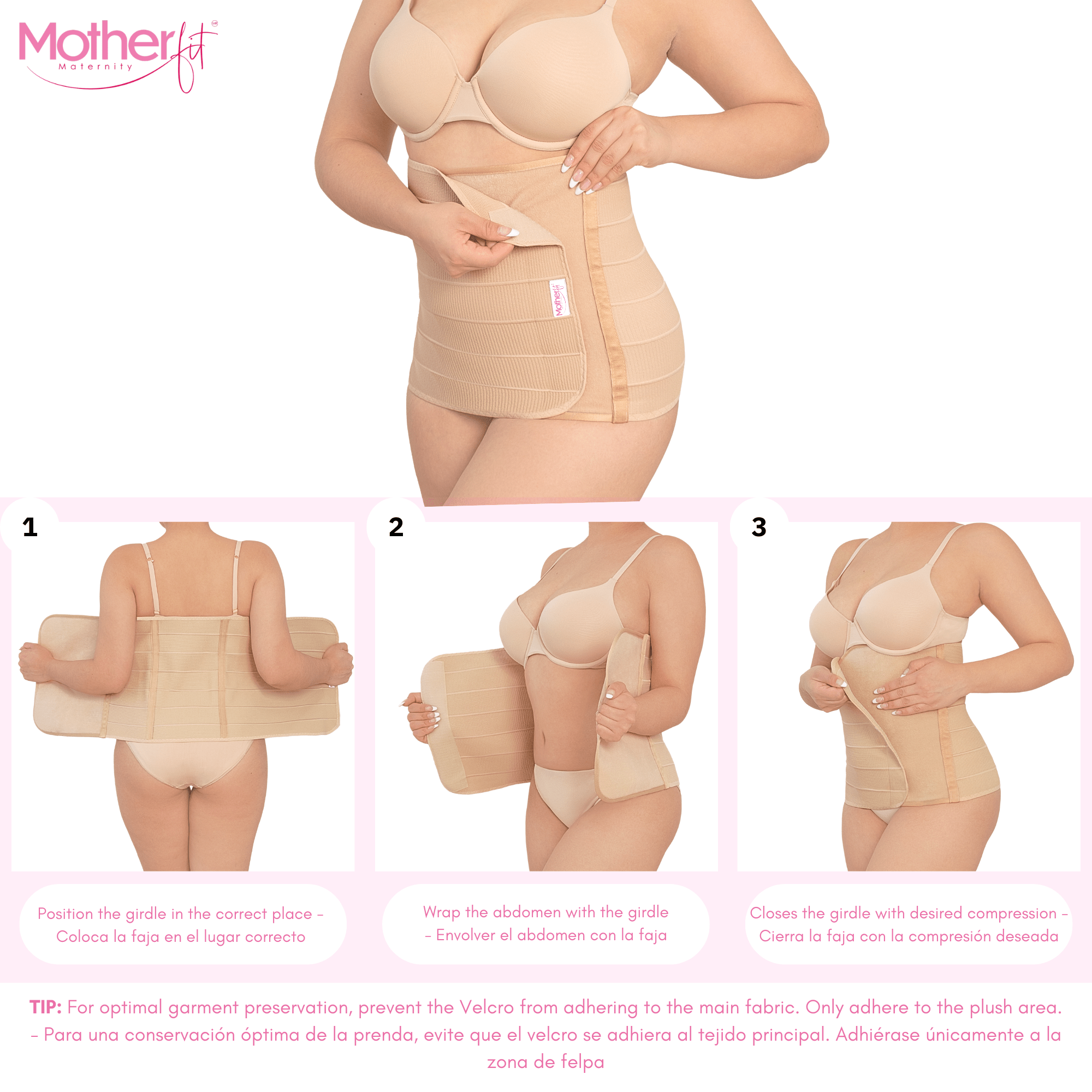 Motherfit Tummy Wrap Shapewear for Postpartum and Post Surgery Recovery - Sashes and More