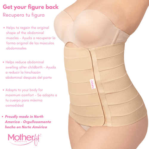 Motherfit Tummy Wrap Shapewear for Postpartum and Post Surgery Recovery - Sashes and More